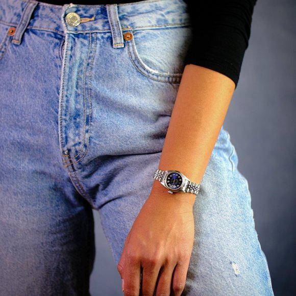 Rolex Datejust Factory Blue Diamond 26mm Watch-RARE - Picture 5 of 16